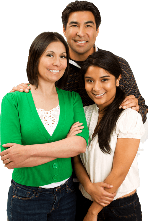 Cherish Your Smile: Pick Pediatric Dentistry of Romeo for Exceptional Family Care! Happy family of three smiling and hugging
